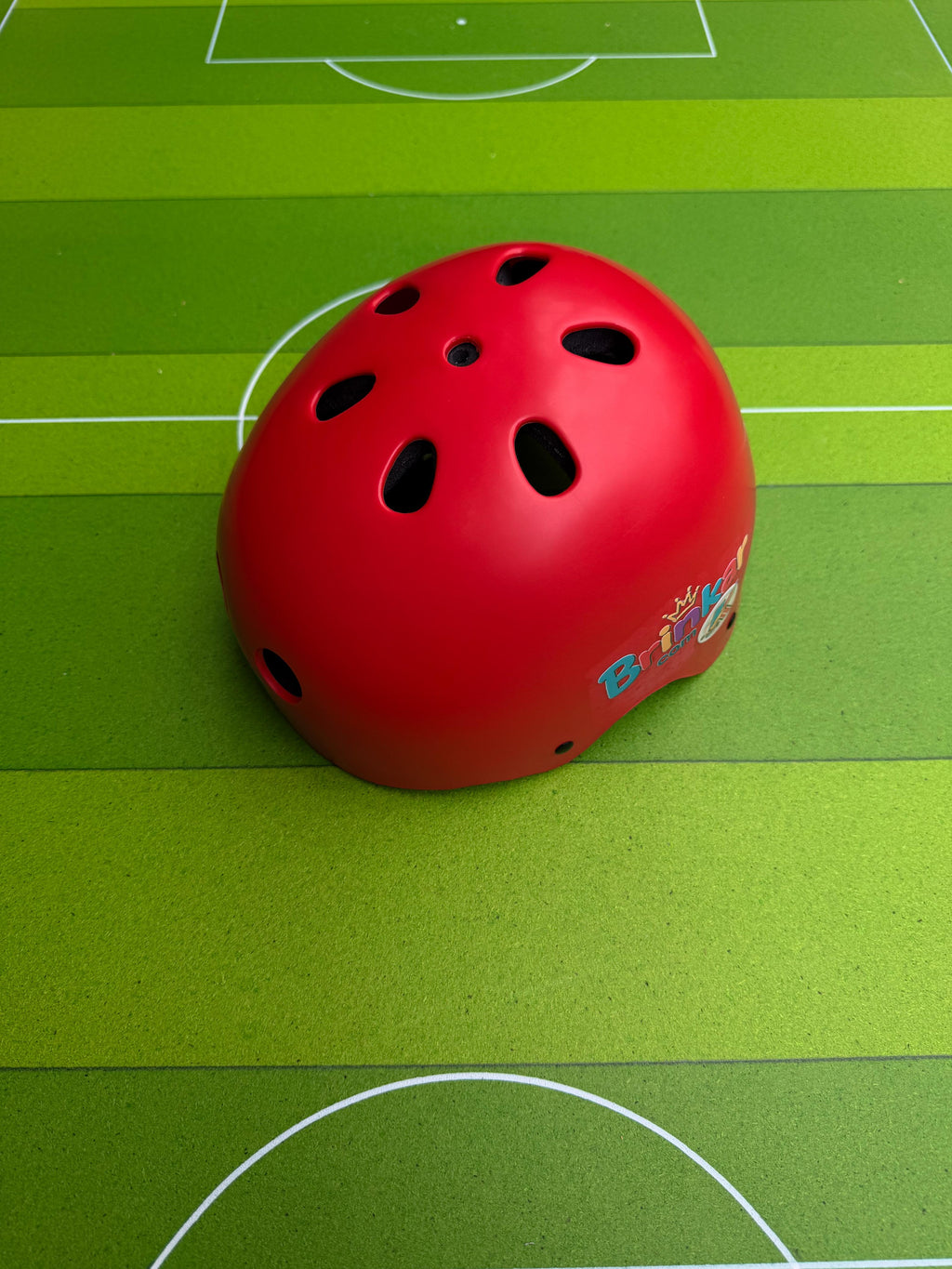Capacete de proteção vermelho