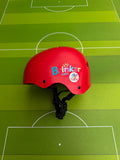 Capacete de proteção vermelho