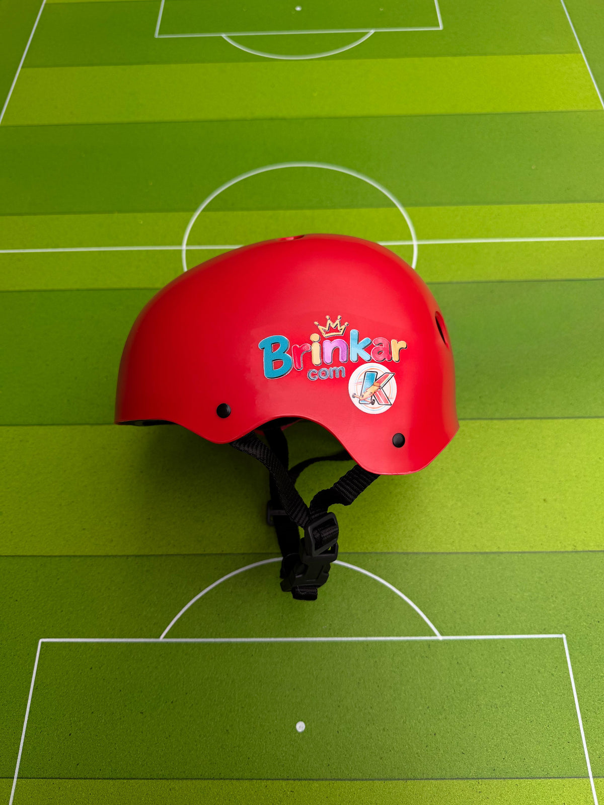 Capacete de proteção vermelho